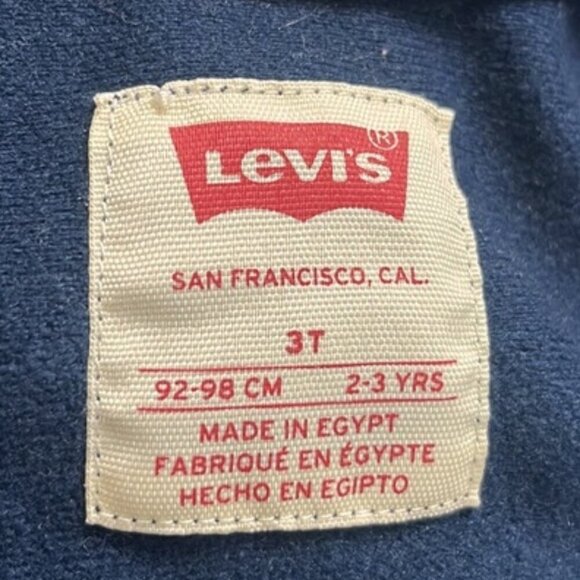 Vintage Levi's Boy's 3T Navy Full Zip Spellout Jacket - Picture 9 of 11